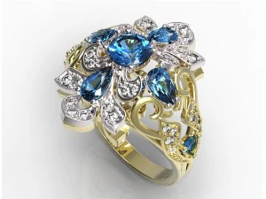 anillo 100 Modelo de impresión 3D