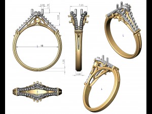 ring 101-1 Modello di stampa 3D