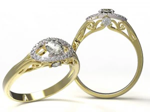 링 101-2 3D 프린트 모델