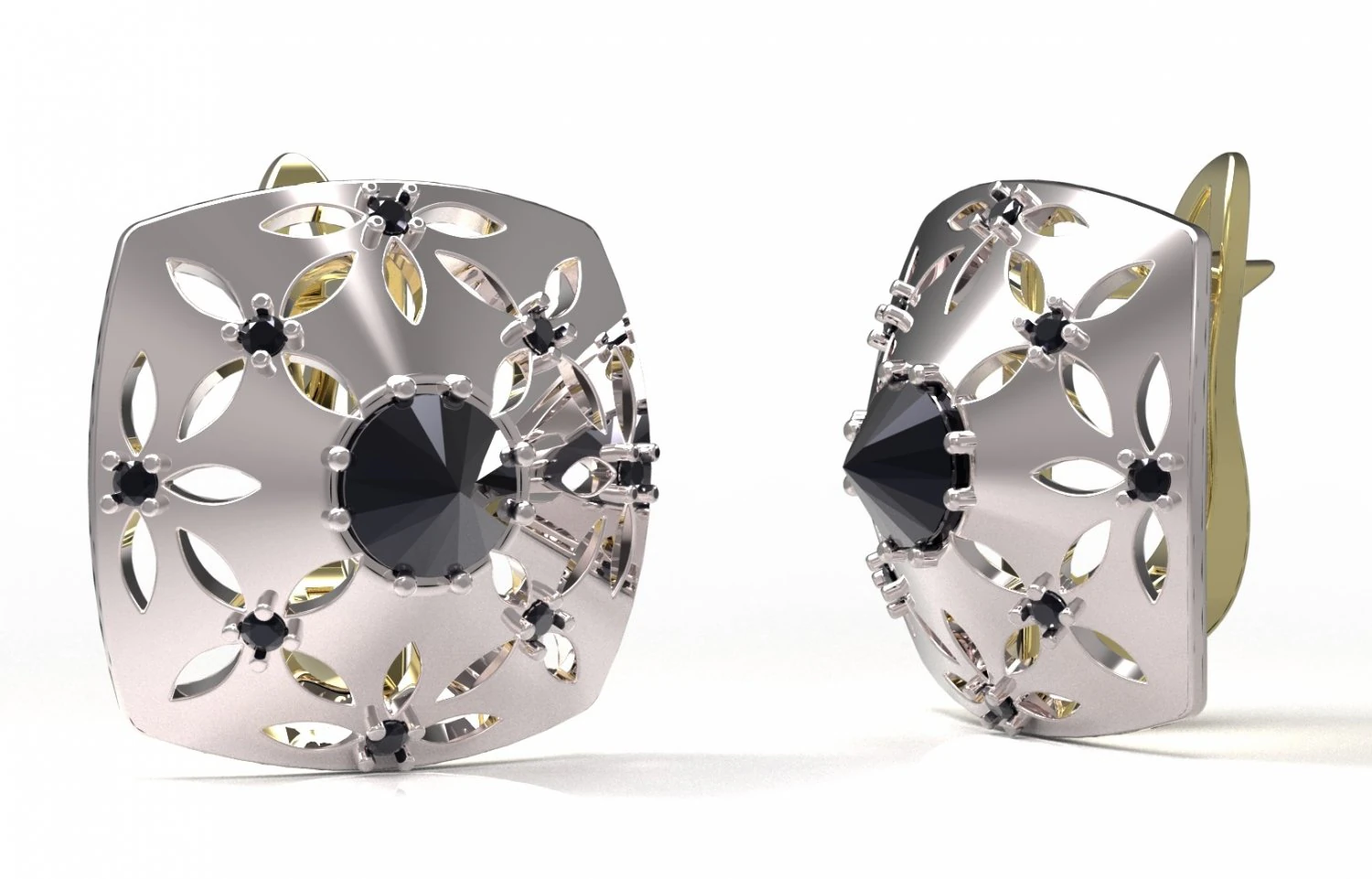 earrings 102 3D Print Model .c4d .max .obj .3ds .fbx .stl .blend