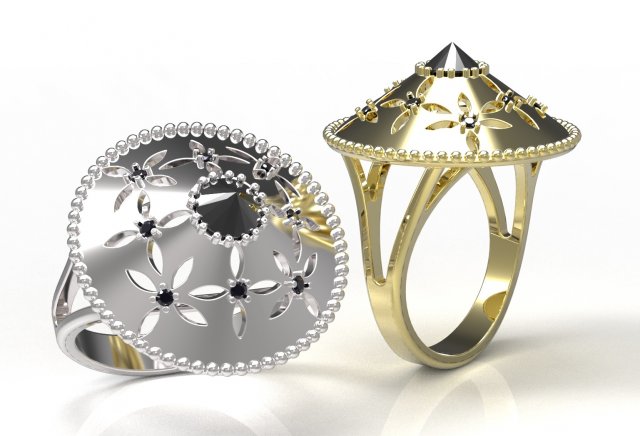 ring 103 3Dプリントモデル .c4d .max .obj .3ds .fbx .stl .blend 
