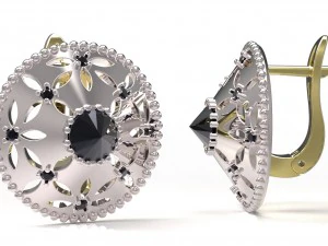 イヤリング 103 3Dプリントモデル