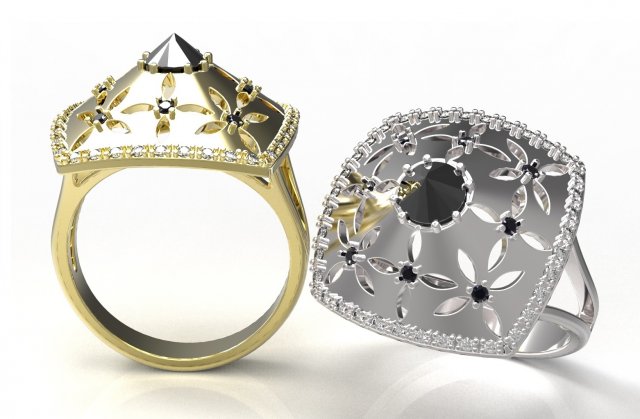 ring 104 3Dプリントモデル .c4d .max .obj .3ds .fbx .stl .blend 