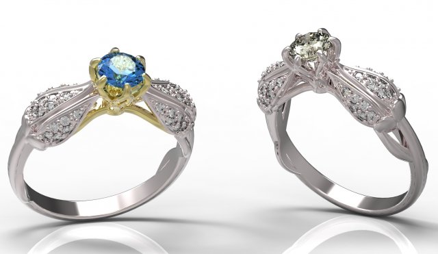 ring 105 3D Принт Модель .c4d .max .obj .3ds .fbx .stl .blend