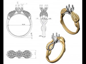 ring 105 3D Принт Модель