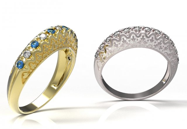 ring 106 3Dプリントモデル .c4d .max .obj .3ds .fbx .stl .blend 
