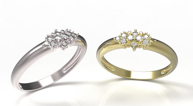 ring 107 3D 프린트 모델 .c4d .max .obj .3ds .fbx .stl .blend 