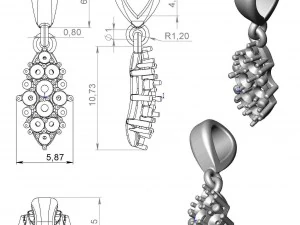 pendant 107 3D Print Model