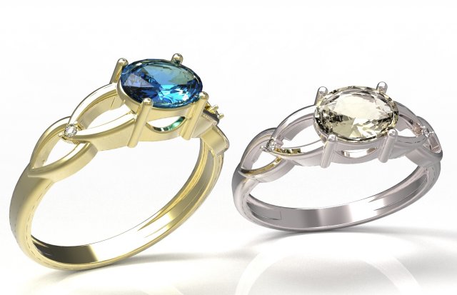 ring 108 3D-Druckmodell .c4d .max .obj .3ds .fbx .stl .blend 