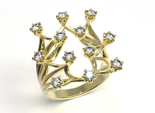 ring 111 3D Принт Модель .c4d .max .obj .3ds .fbx .stl .blend 