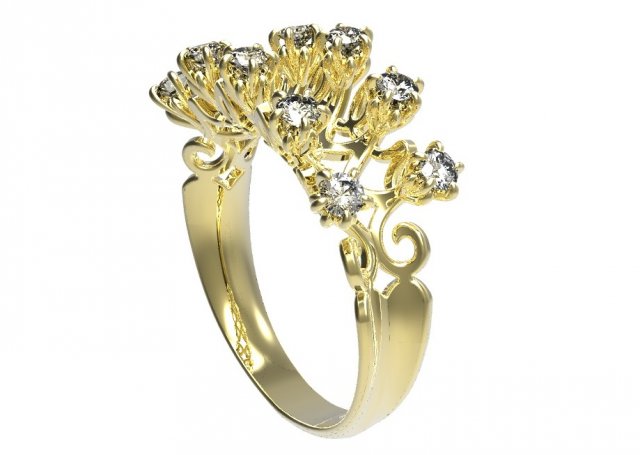 ring 113 3D Принт Модель .c4d .max .obj .3ds .fbx .stl .blend 