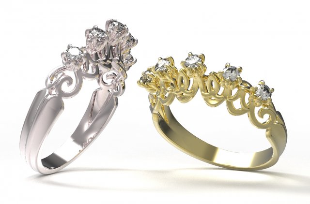 ring 114 3D-printmodel .c4d .max .obj .3ds .fbx .stl .blend 