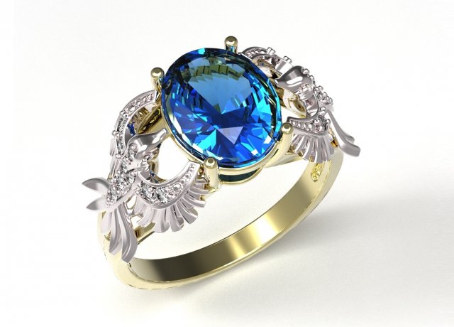 ring 115 3D-Druckmodell .c4d .max .obj .3ds .fbx .stl .blend 