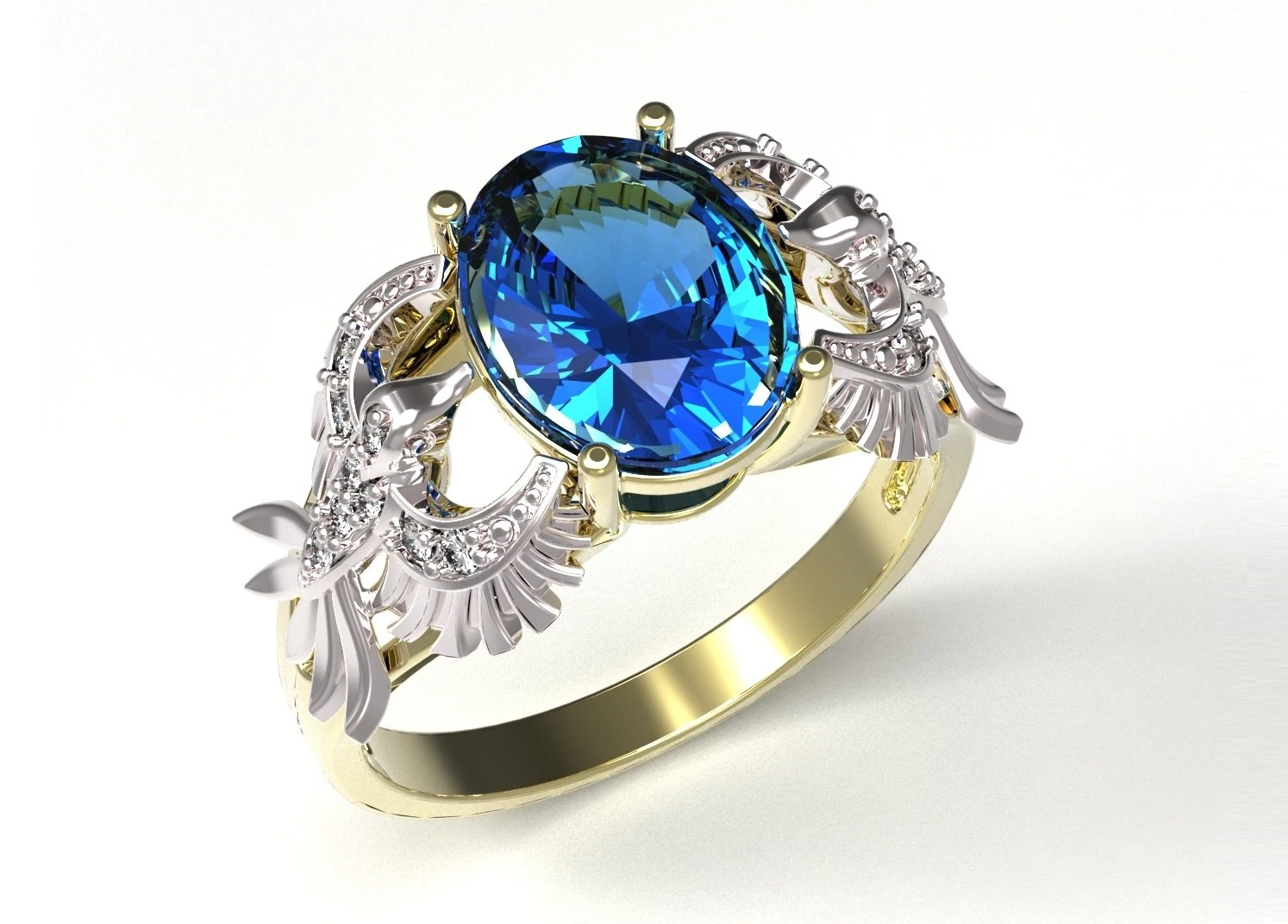 ring 115 3D Print Model .c4d .max .obj .3ds .fbx .stl .blend 