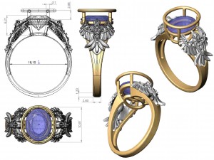 ring 115 3D-Druckmodell