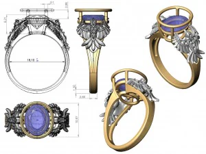 ring 115 3D Print Model