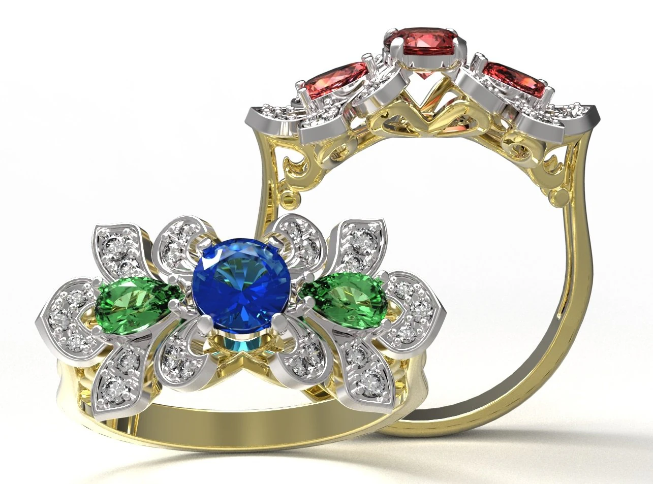 ring 116 3D Print Model .c4d .max .obj .3ds .fbx .stl .blend 