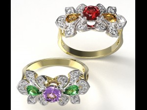 ring 116 3Dプリントモデル