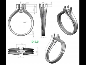 ring 117 Modello di stampa 3D