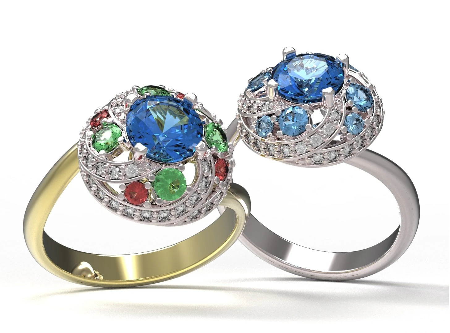 ring 119 3D Print Model .c4d .max .obj .3ds .fbx .stl .blend 