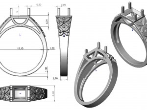 ring 121 3D Print Model