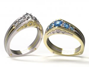 ring 123 3D Print Model