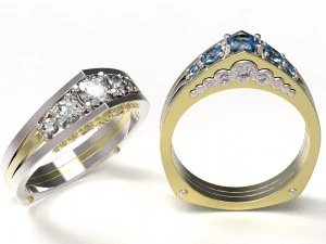ring 123 3D Print Model