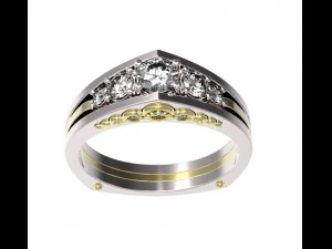ring 123 3D Print Model