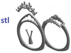 ring 123 3D Print Model