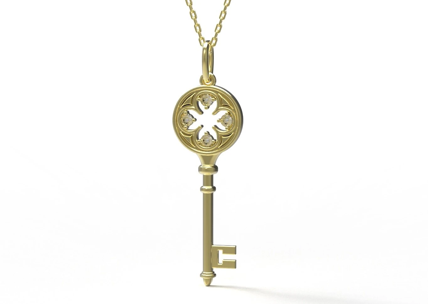 key pendant 125 3D Print Model .c4d .max .obj .3ds .fbx .stl .blend 