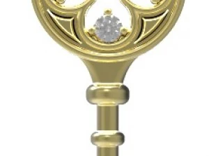 key pendant 125 3D Print Model