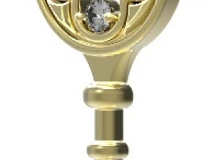 key pendant 125 3D Print Model