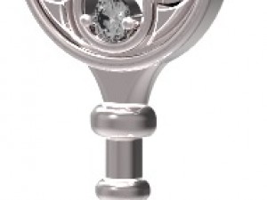 key pendant 125 Modello di stampa 3D
