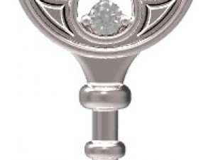 key pendant 125 Modello di stampa 3D