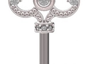 key pendant 126 Model do druku 3D
