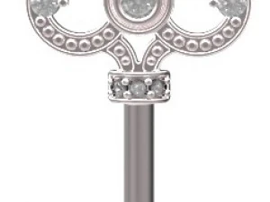 key pendant 126 3D Print Model