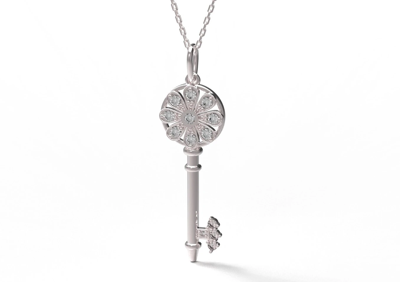 key pendant 127 3D Print Model .c4d .max .obj .3ds .fbx .stl .blend 