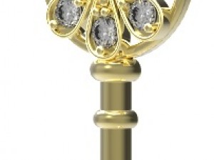 key pendant 127 3D-Druckmodell