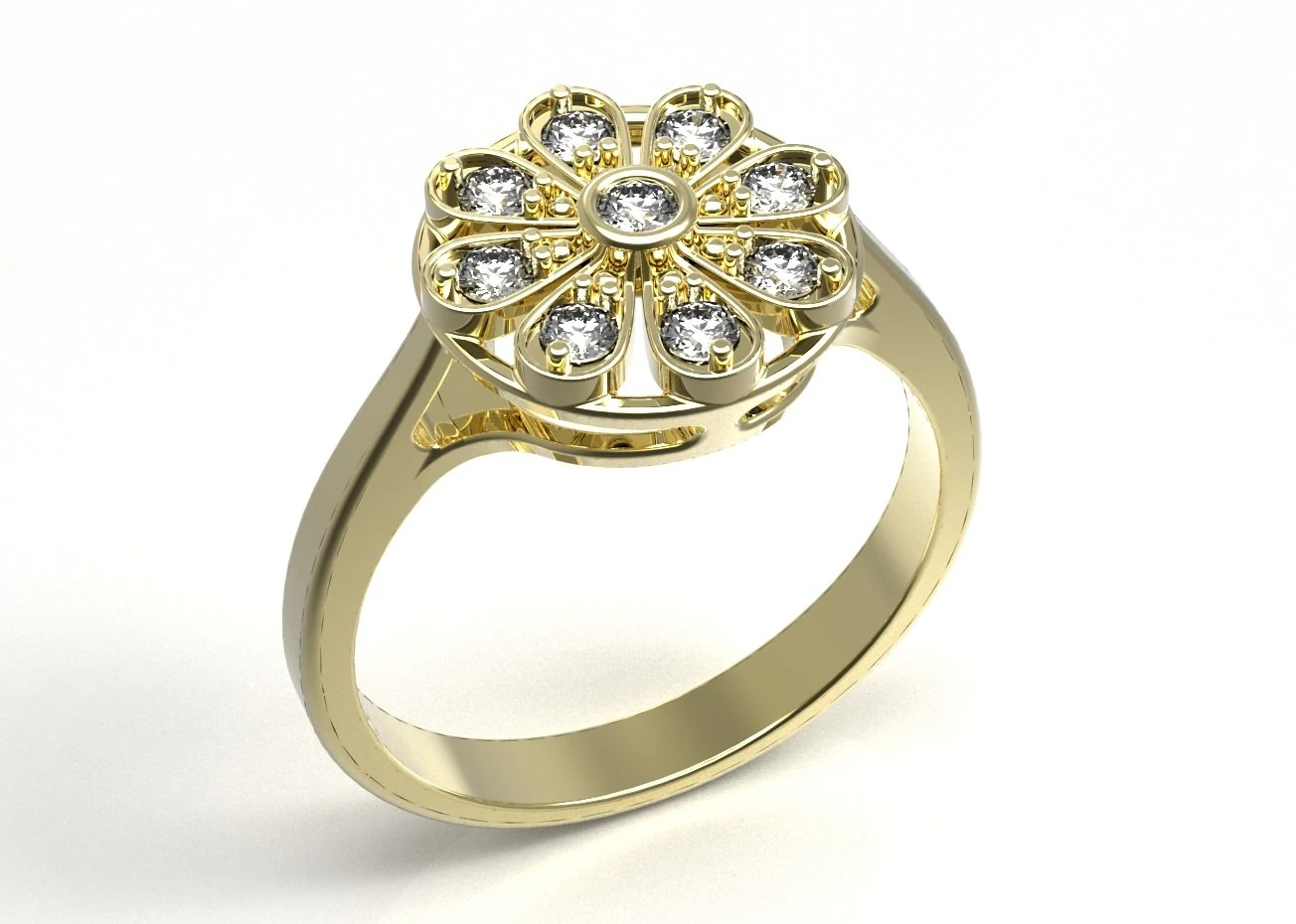 ring 128 3D Print Model .c4d .max .obj .3ds .fbx .stl .blend 