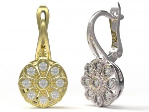 pendientes 128 Modelo de impresión 3D