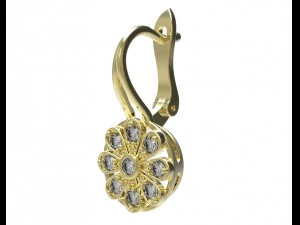 earrings 128 3D Print Model
