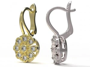 earrings 128 3D Print Model