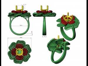 ring 129 Model Cetak 3D