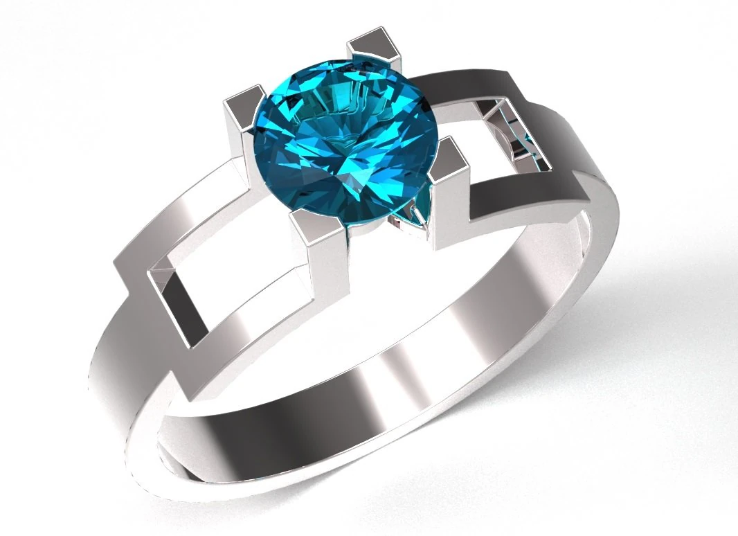 ring 130 3D Print Model .c4d .max .obj .3ds .fbx .stl .blend 