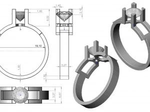 ring 130 3D Print Model