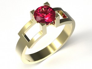 ring 130 3Dプリントモデル