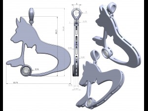 pendant 133 3Dプリントモデル