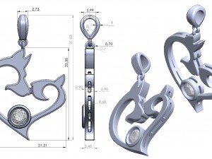 pendant 134 3D Print Model