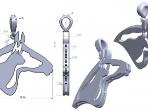 pendant 136 3D Принт Модель