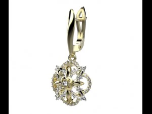 сережки 141 3D Принт Модель